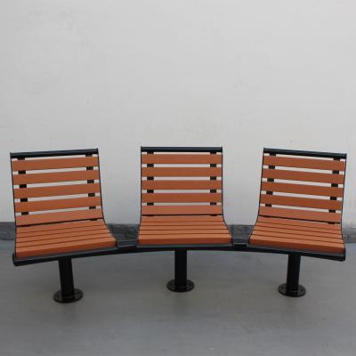 Quality Waterproof Outdoor Recycled Plastic Benches Furniture Backless Curved for sale