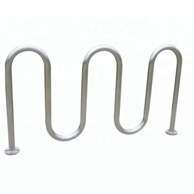 China Surface Mounted Commercial Bike Racks 304 Stainless Steel Material for sale