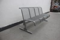 Quality Street Park Outdoor Metal Benches Furniture With Back free standing for sale
