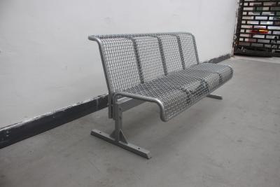 China Street Park Outdoor Metal Benches Furniture With Back free standing for sale
