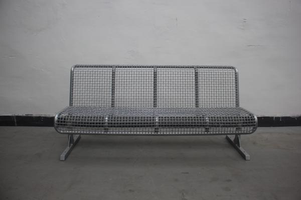 Quality Street Park Outdoor Metal Benches Furniture With Back free standing for sale