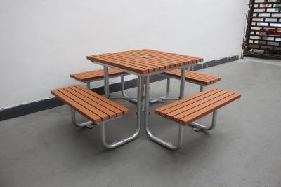 China Commercial Outdoor Recycled Plastic Picnic Table And Chair OEM ODM for sale