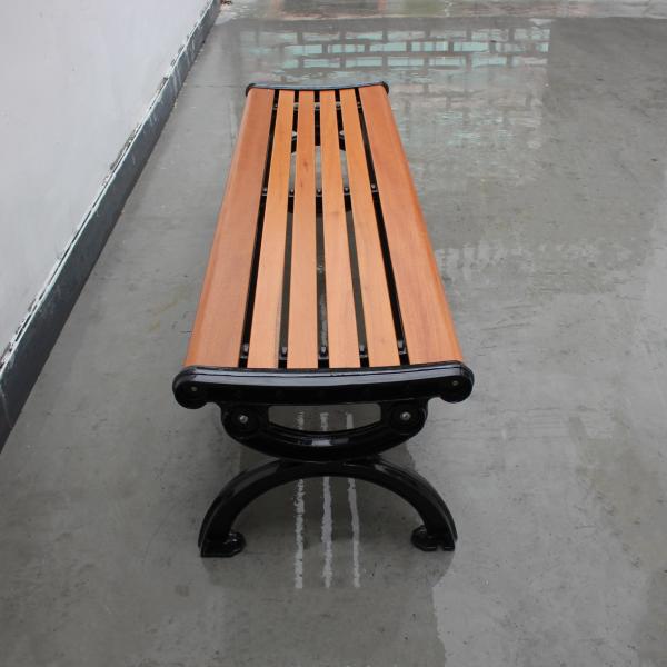 Quality Free Standing Backless Wooden Garden Bench , Outdoor Solid Wood Bench Seat for sale