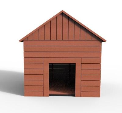 China Waterproof Outdoor Pet House Steel And Plastic Wood Material Comfortable For Dog for sale