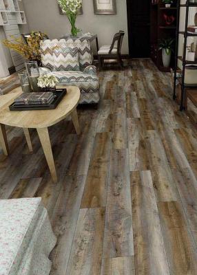China Wood Embossed Stone Texture Indoor SPC Click Flooring for sale