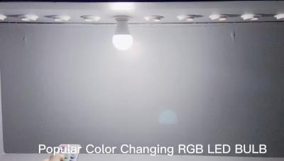 China In Stock Popular Color Changing RGB Bulb With Remote Control Dimmable LED Bulb 7W 600LM CE ROHS for sale
