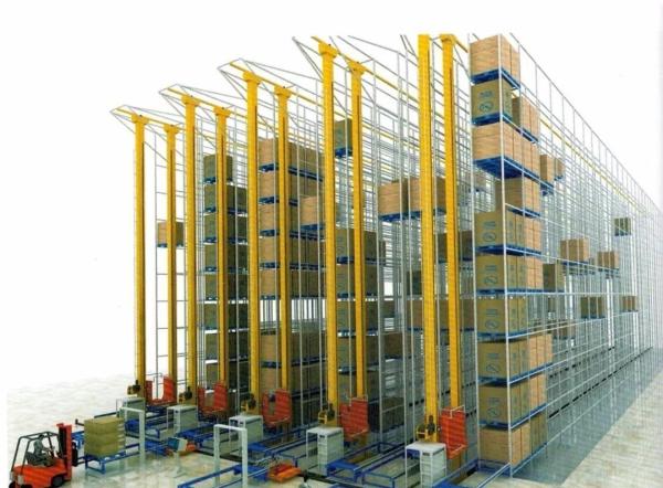 Quality Double Column ASRS Pallet Stacker For Automatic Racking System for sale