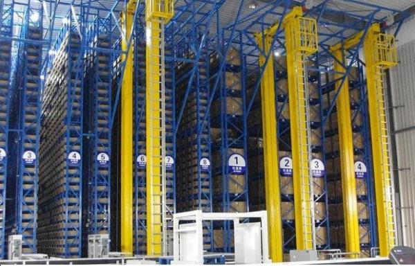 Quality Double Column ASRS Pallet Stacker For Automatic Racking System for sale