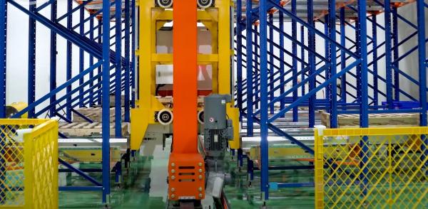 Quality Double Column ASRS Pallet Stacker For Automatic Racking System for sale