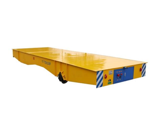 Quality Heavy Duty Cargo Electrical RGV Flat Transfer Cart For Max 10 Ton Transfer for sale