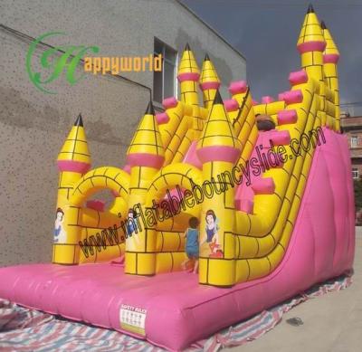 China PVC Dis Ney Land Inflatable Slip And Slide , Kids Inflatable Slide Game for sale