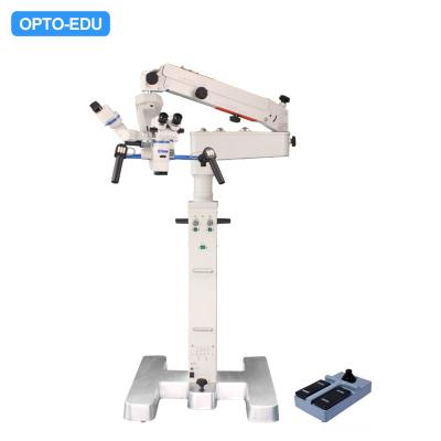 China Dual Head Neurosurgery Operating Microscope Motor Zoom 3x-16x 8 Function Foot Handle A41.1950 for sale