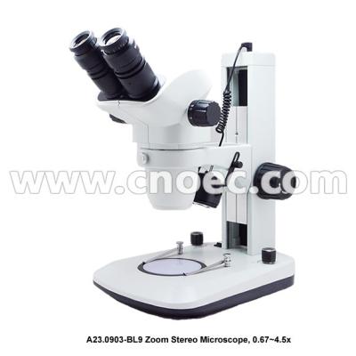China A23.0903-BL9 0.67x-4.5x  Stereo Zoom Microscopes With Up & Bottom LED Illumination for sale