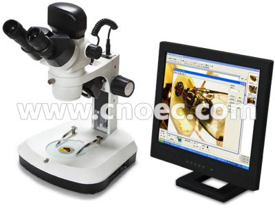 China 7x - 46x Zoom Stereo Digital Optical Microscope Reflected Light Microscopes A32.2601 for sale