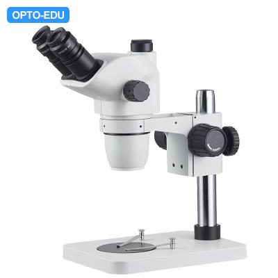China Ampliação estereofônica 6.7x de Trinocular dos microscópios do zumbido do suporte de Polo - 45x à venda