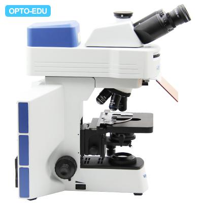 China Microscopio de fluorescencia objetivo de Trinocular del infinito de OPTO-EDU APO con el disco LED A16.0908-L en venta