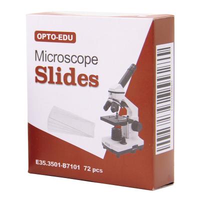 China Borosilicate Glass Microscope Slides OPTO-EDU Edges Thin Sail Positive Charge for sale