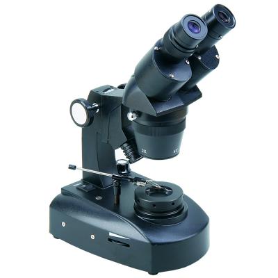 China Lámpara estérea del halógeno del campo oscuro del microscopio de la joyería de A24.1201 40x/del microscopio de la gema en venta