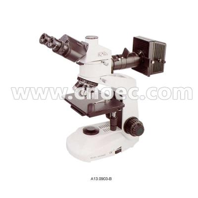 China Plan Binocular Halogen Lamp Metallurgical Optical Microscope For Researching for sale
