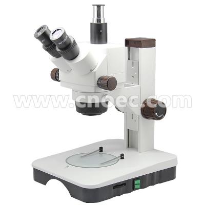 China Trinocular Zoom Stereo Optical Microscope 0.7x - 4.5x LED Light Source , A23.1303 for sale