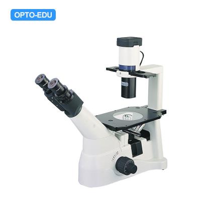 China LED Infinity Trinocular Inverted Optical Microscope OPTO-EDU A14.0901 for sale