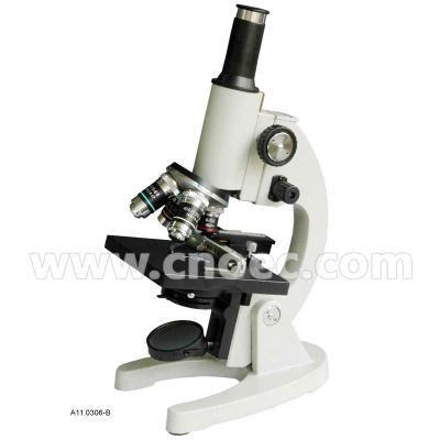 China O microscópio biológico da cabeça vertical do monocular com 5 furos diagram o condensador A11.0306 à venda