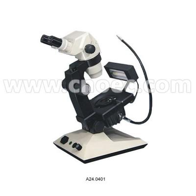 China 65x - 450x Zoom Ratio1/7  Binocular Jewelry Microscope optical-fiber illumination A24.0402 for sale