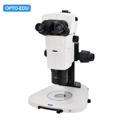 China OPTO-EDU A23.1008-F APO Zoom Ratio 18:1 Fluorescent Parallel Zoom Stereo Microscope for sale