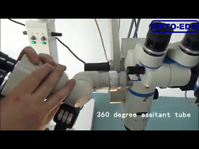 Operating Microscope, Dual Head, Motor Zoom, 3x~16x. For Neurosurgery, Brain Surgery, ENT