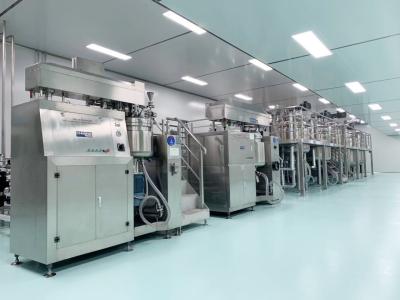 China 5000L Face Cream Vacuum Making Machine Stator Homogenizer Emulsifying Mixer for sale