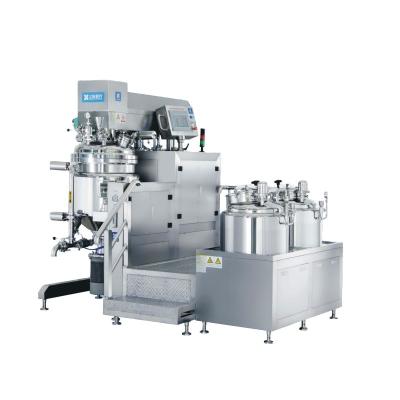 China Lotion Paste Ointment Vacuum Emulsifying Mixer With Homogenizer Heating for sale