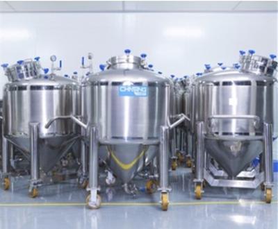 China vertikaler Öl-Speicherung Behälter des Edelstahl-300L für Nahrungsmittelkosmetik zu verkaufen