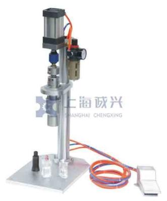 China Semi Automatic Pneumatic Perfume Bottle Crimping Machine Desktop for sale