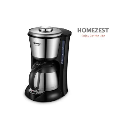 China HOMEZEST CM-337TBWA 1L HIGH END STAINLESS STEEL A ROMA PROGRAMABLE COFFEE MAKER for sale