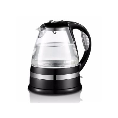 China T-822F Food Grade Glass Electric Water Kettle Boiler Warmer 1.7L Capacity for sale