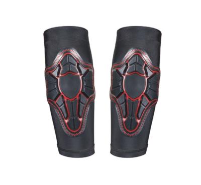 China Black Mountain Biking Protective Gear Four Pack Pad Set Black With Red Lining for sale