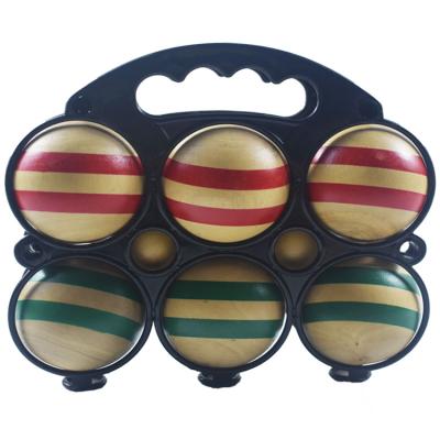 China Lightweight Outdoor Garden Game Wooden Bocce Ball Kids Toys For People Outdoor Play Set for sale