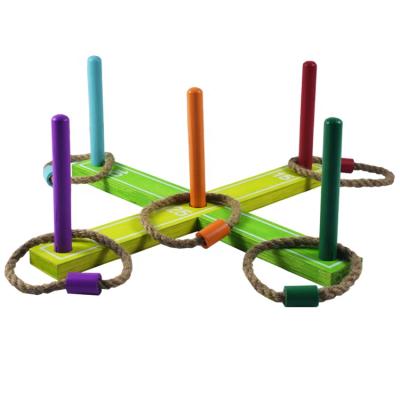 China Outdoor Games Ring Toss Garden Game Wholesale Toy Hot Sale Wooden Backyard Funny Educational Lawn for Kids and Adults for sale