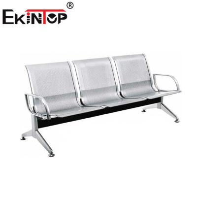 China 3 Seats Steel Frame Public Waiting Chair Comfortable For Bus Subway Station for sale