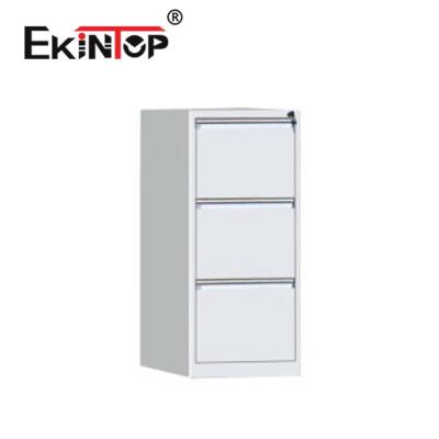 China White Steel Lockable 3 Drawer Filing Cabinet Rustproof Waterproof For Office for sale