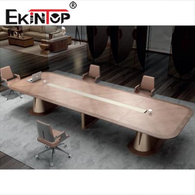China Wood Commercial Conference Table For Office Room 4800×1600×750mm for sale