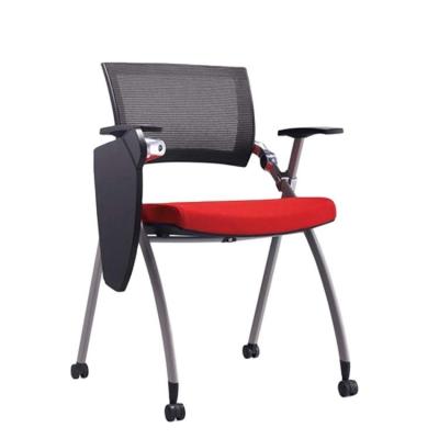China Stackable Ergonomic Training Chair With Writing Tablet For Officeworks Room for sale