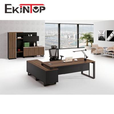 China Wooden Executive Black Brown Office Desk For Home School Office OEM ODM for sale