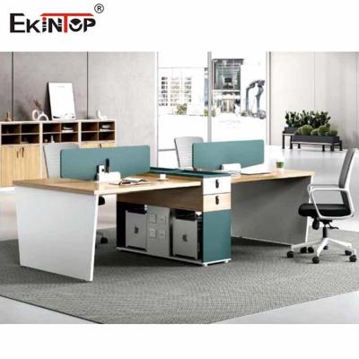 China Commercial L Shaped Desk Cubicle 6 Person For Office Computer for sale