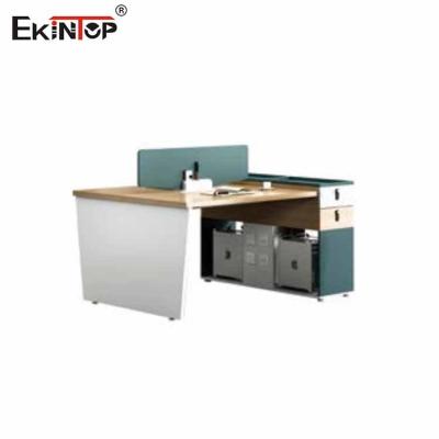 China Ekintop Modern Cubicle Workstation 2 Color Seamless Stitching For Office for sale