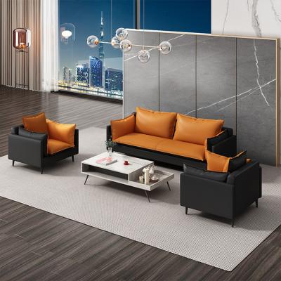 China Sala de couro de Sofa For Living Room Waiting do gabinete executivo do plutônio de múltiplos propósitos à venda