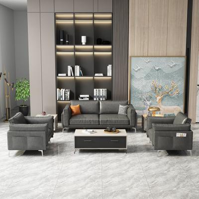 China Modern Comfortable Modern Sofa For Office Reception Fabric Material OEM for sale