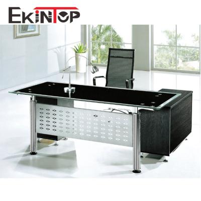 China Executive Contemporary Glass Office Desk For Officeworks Computer OEM ODM for sale