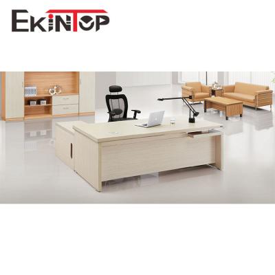 China Executive Wooden Melamine Board Table For Home Office CEO Boss for sale