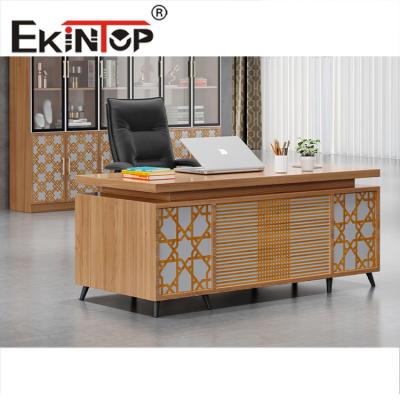 China Furniture Panel Wooden Office Desk One Seater Table Staff Office Desk for sale